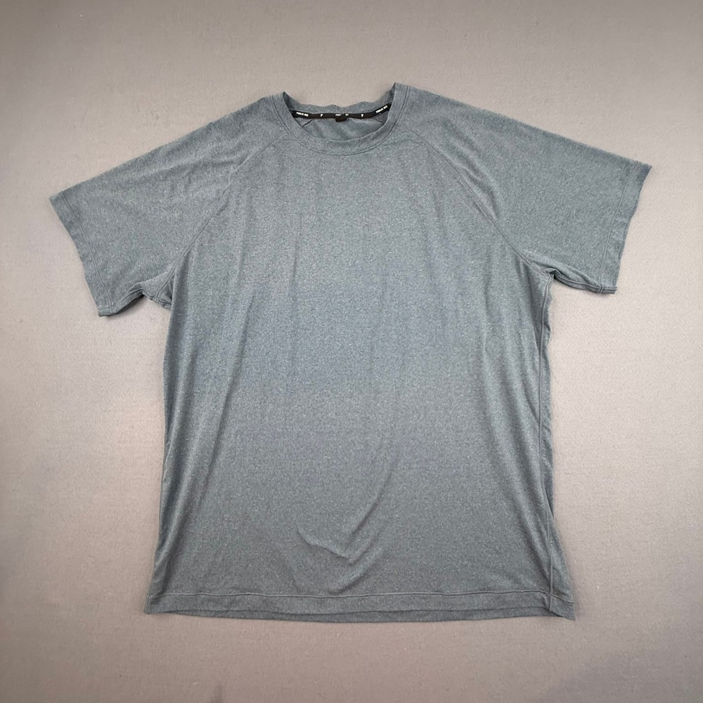 Public Rec T-Shirt Men XL Blue Gray Short Sleeve Raglan Performance Athletic Tee